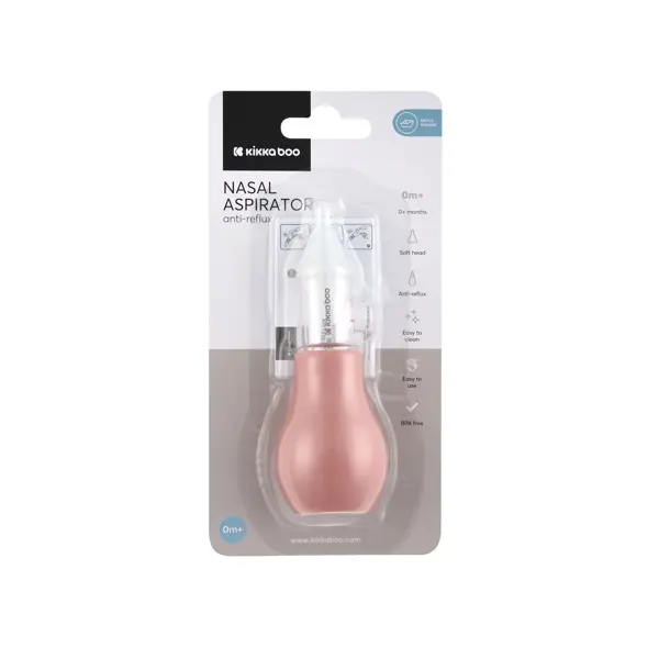 KIKKA BOO NASAL ASPIRATOR,BLUSH