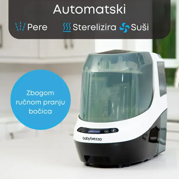 BABY BREZZA PERAČ I STERILIZATOR FLAŠICA PRO BLACK