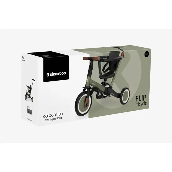 KIKKA BOO TRICIKLO FLIP 5U1, ARMY GREEN
