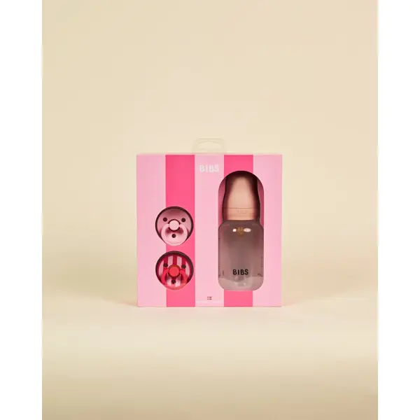 BIBS POKLON SET SPRINKLE DUDE+BOČICA,BLUSH