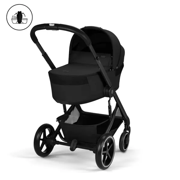 CYBEX KOLICA BALIOS S LUX BLK+SKLOPIVA KOŠARA,MOON BLACK