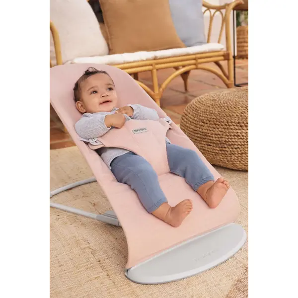 BABYBJORN BLISS WOVEN LEŽALJKA LIGHT PINK MELANGE