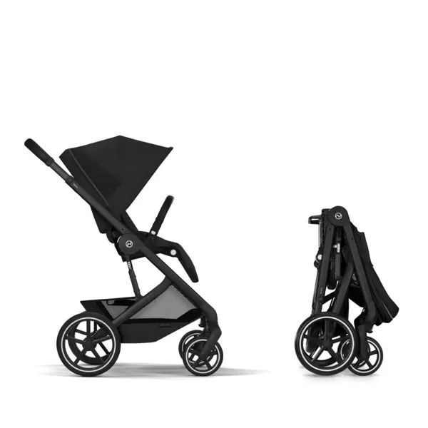 CYBEX KOLICA BALIOS S LUX BLK+SKLOPIVA KOŠARA,MOON BLACK