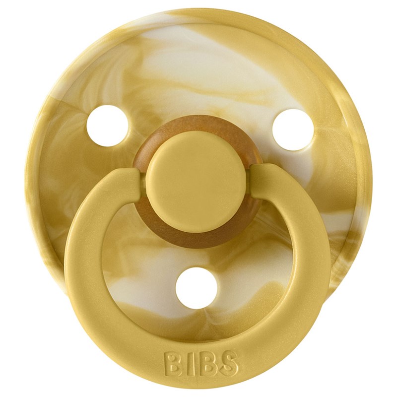BIBS TIE DYE MUSTARD/IVORY SIZE 1