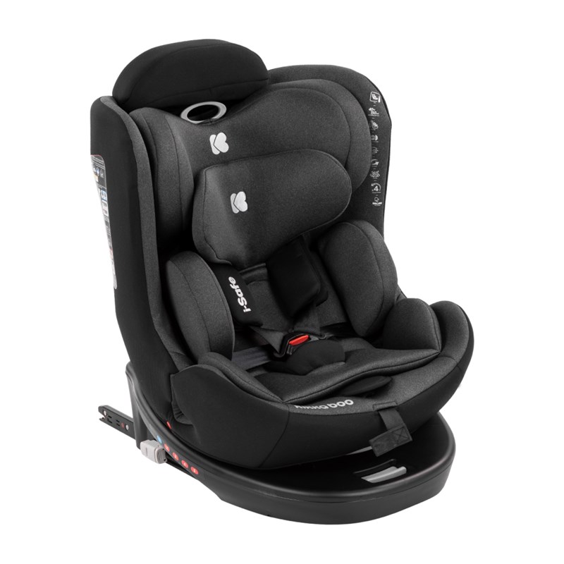 AUTOSJEDALICA KIKKA BOO 40-150CM,I-SAFE I-SIZE DARK GREY