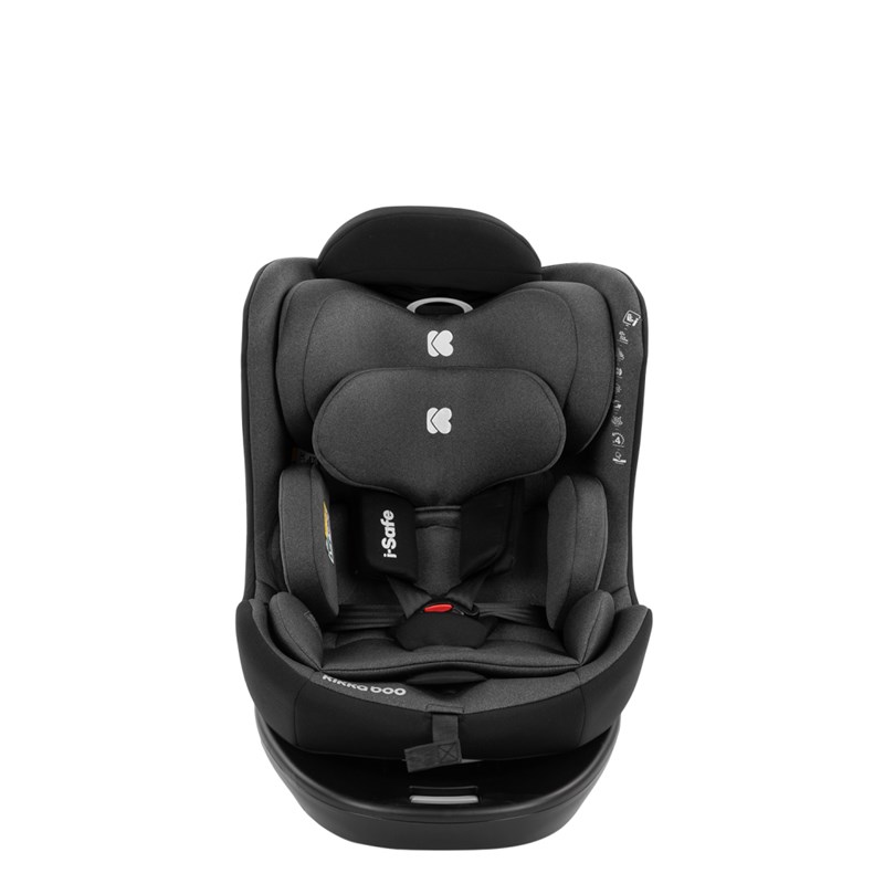AUTOSJEDALICA KIKKA BOO 40-150CM,I-SAFE I-SIZE DARK GREY