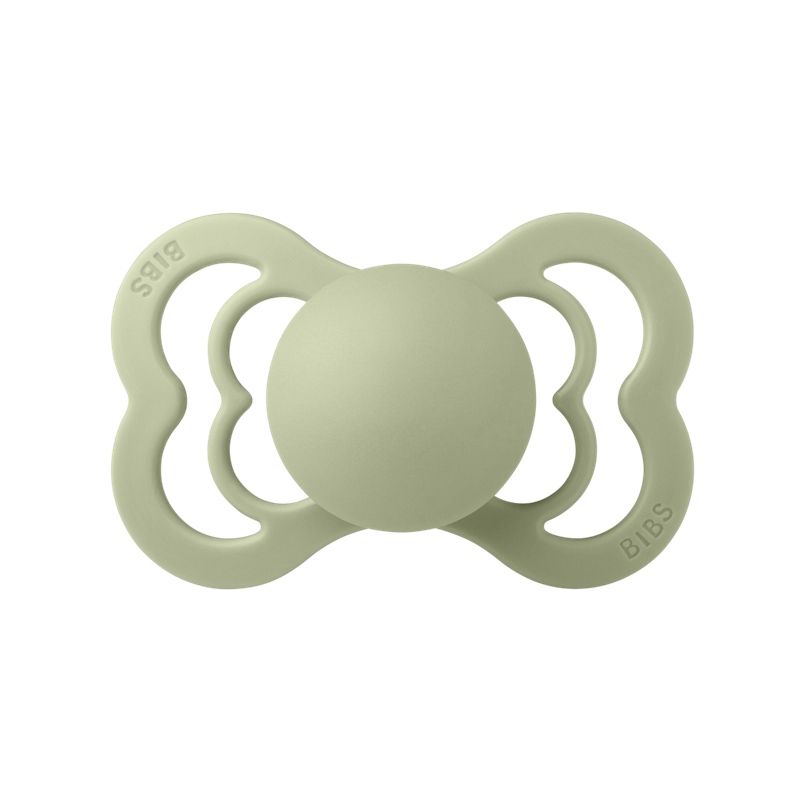 BIBS SUPREME SILICONE SAGE&IVORY,VELIČINA 2
