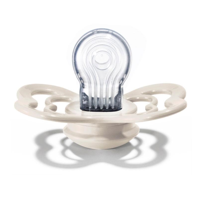 BIBS SUPREME SILICONE BLUSH&IVORY,VELIČINA 2