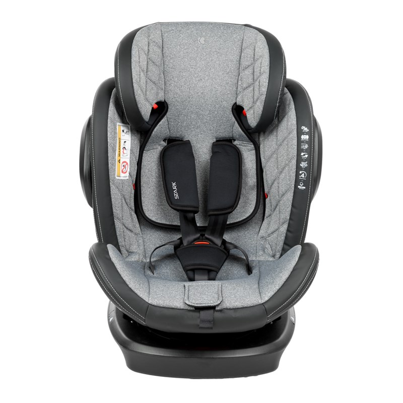 KIKKA BOO AUTOSJEDIŠTE STARK ISOFIX 0-36KG,LIGHT GREY