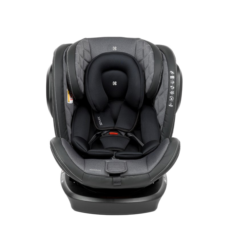 KIKKA BOO AUTOSJEDIŠTE STARK ISOFIX 0-36KG,DARK GREY