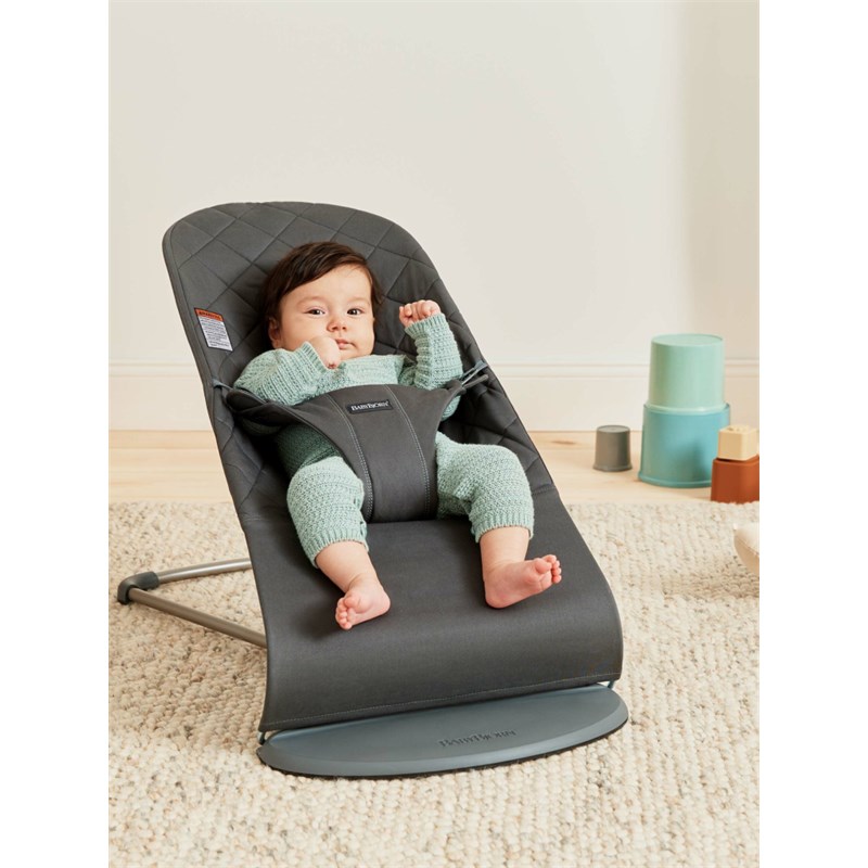BABYBJORN BLISS COTTON CLASSIC QUILT LEŽALJKA-ANTHRACITE