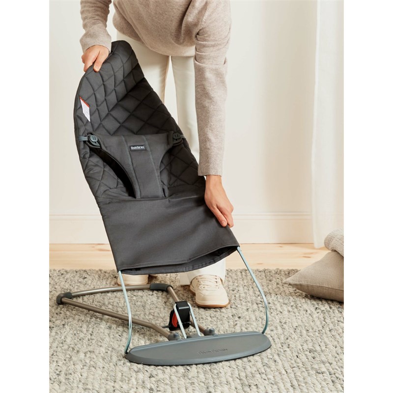 BABYBJORN BLISS COTTON CLASSIC QUILT LEŽALJKA-ANTHRACITE