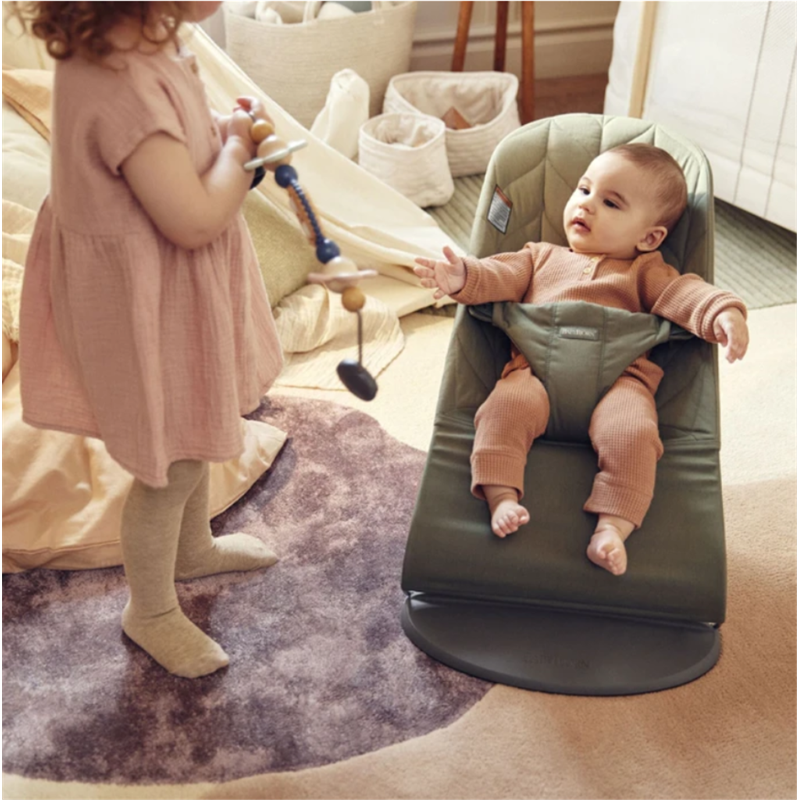 BABYBJORN BLISS WOVEN PETAL LEŽALJKA-DARK GREEN