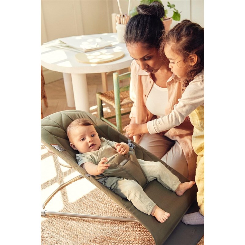 BABYBJORN BLISS WOVEN PETAL LEŽALJKA-DARK GREEN