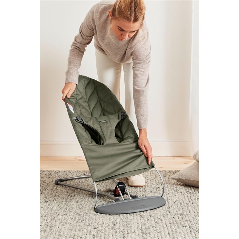BABYBJORN BLISS WOVEN PETAL LEŽALJKA-DARK GREEN