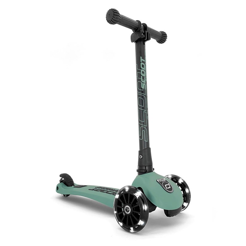 SCOOT AND RIDE HIGHWAYKICK 3 LED ROMOBIL, FOREST