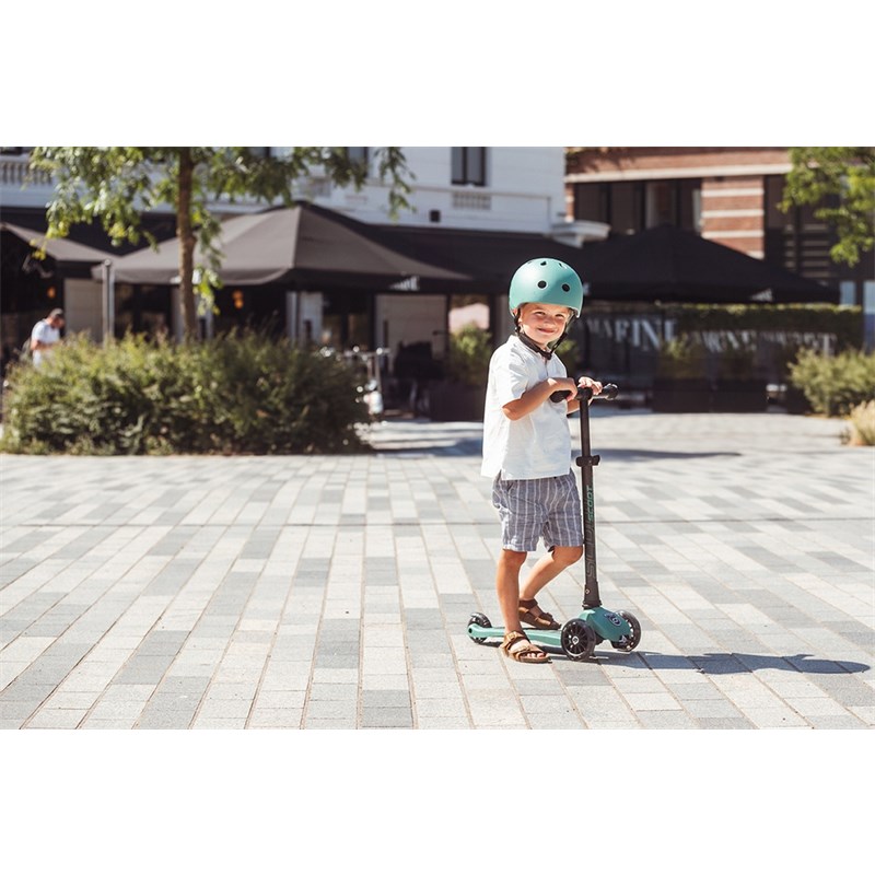 SCOOT AND RIDE HIGHWAYKICK 3 LED ROMOBIL, FOREST