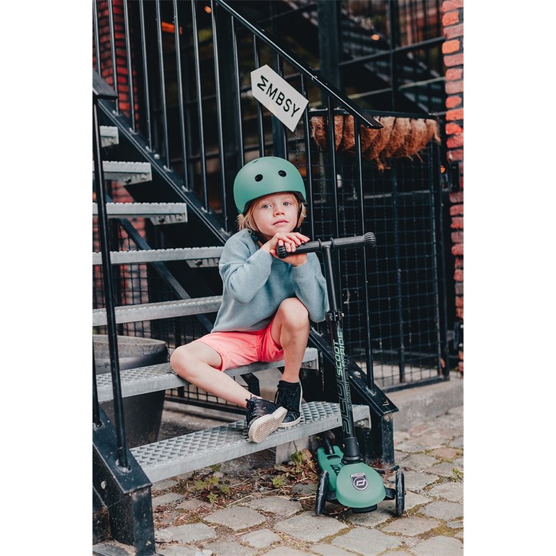 SCOOT AND RIDE HIGHWAYKICK 3 LED ROMOBIL, FOREST