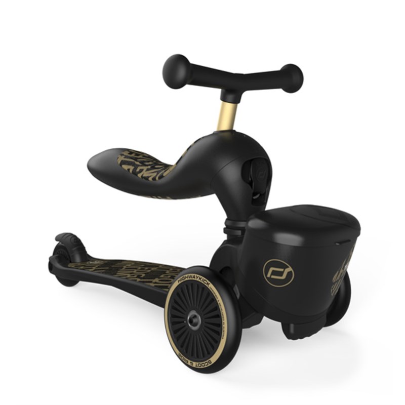 SCOOT AND RIDE HIGHWAYKICK 1 LIFESTYLE ROMOBIL, BLACK-GOLD