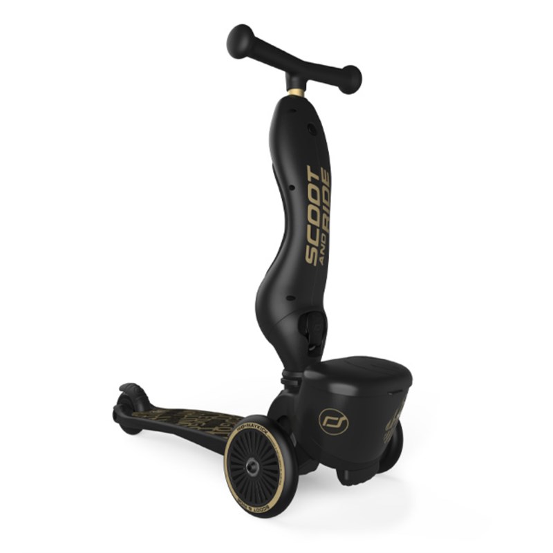 SCOOT AND RIDE HIGHWAYKICK 1 LIFESTYLE ROMOBIL, BLACK-GOLD