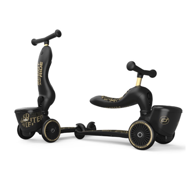 SCOOT AND RIDE HIGHWAYKICK 1 LIFESTYLE ROMOBIL, BLACK-GOLD