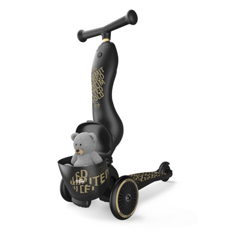 SCOOT AND RIDE HIGHWAYKICK 1 LIFESTYLE ROMOBIL, BLACK-GOLD