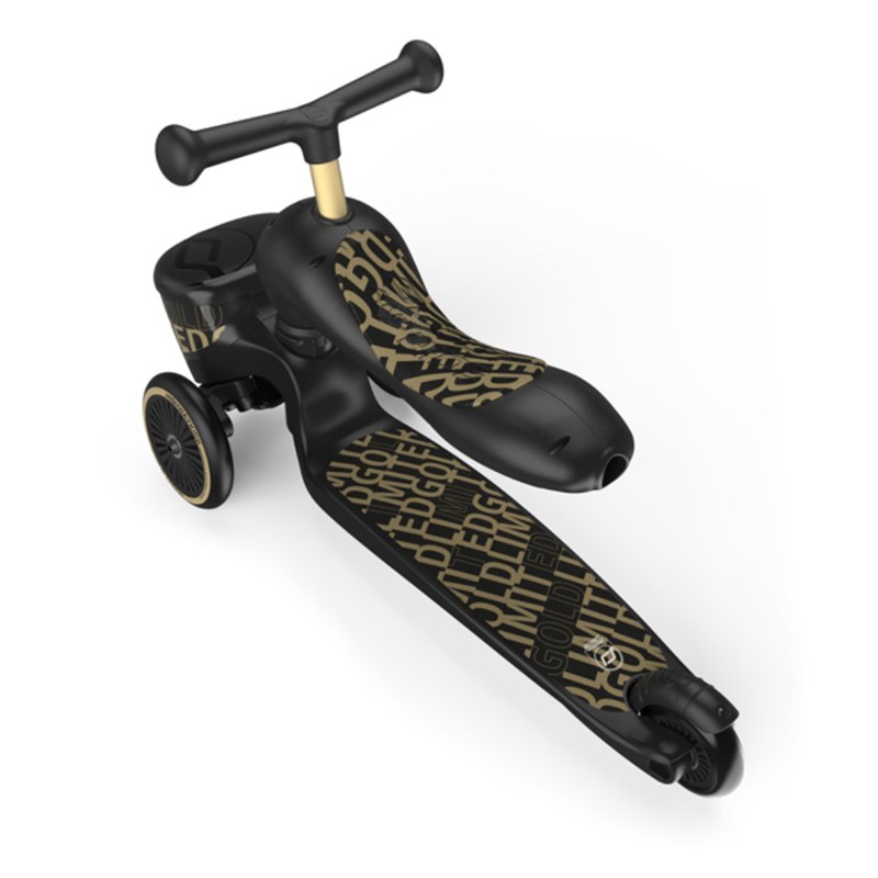 SCOOT AND RIDE HIGHWAYKICK 1 LIFESTYLE ROMOBIL, BLACK-GOLD