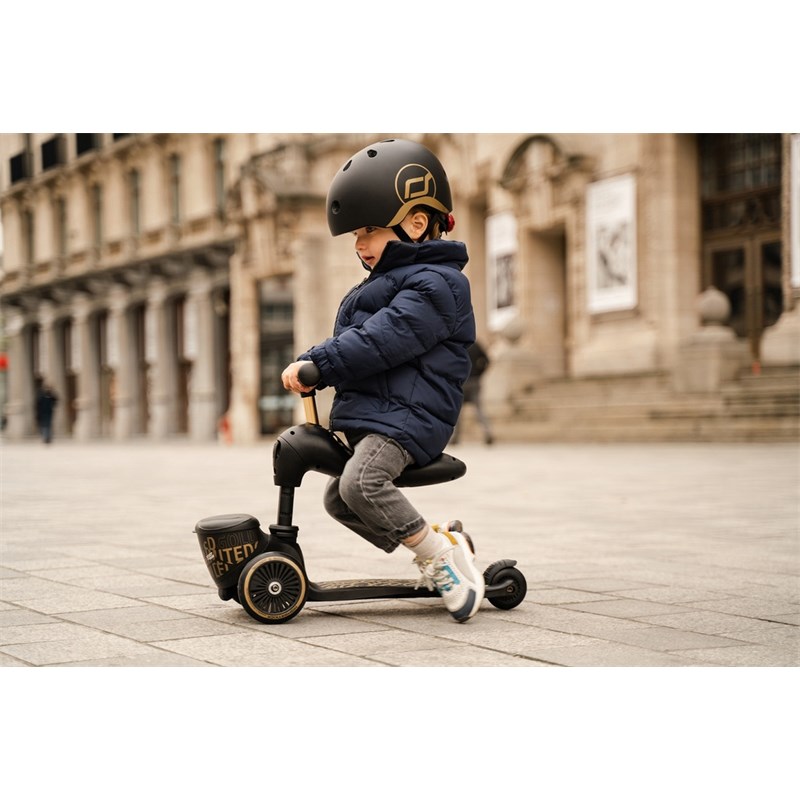 SCOOT AND RIDE HIGHWAYKICK 1 LIFESTYLE ROMOBIL, BLACK-GOLD