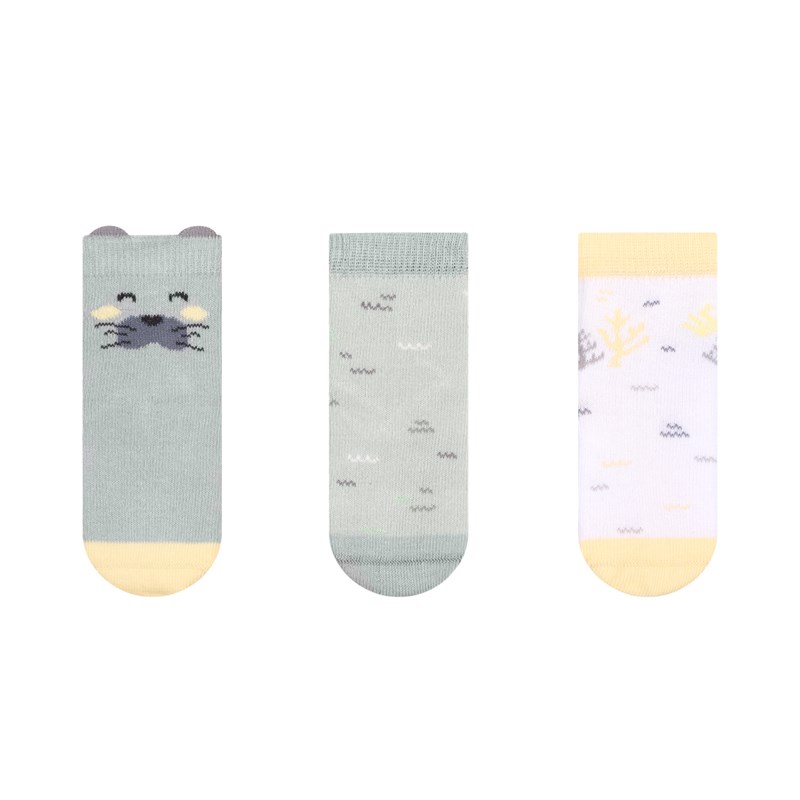 KIKKA BOO DJEČJE ČARAPE 3D SA UŠIMA SEALLY ME 0-6M