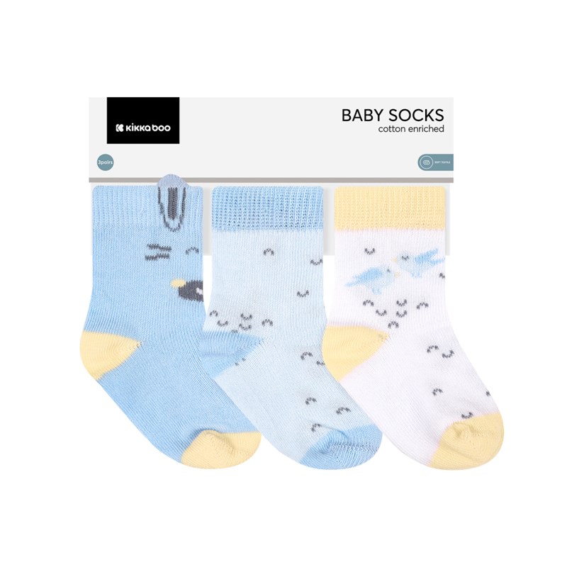 KIKKA BOO DJEČJE ČARAPE 3D SA UŠIMA STRIPY FRIENDS 6-12M