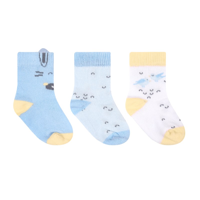 KIKKA BOO DJEČJE ČARAPE 3D SA UŠIMA STRIPY FRIENDS 6-12M