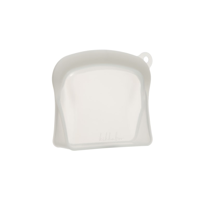 KIKKA BOO VREĆICA ZA HRANU PLATINASTA,SILIKONSKA