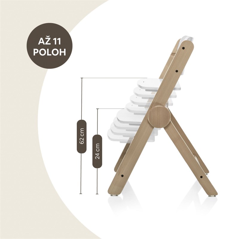 ZOPA DRVENA DJEČJA STOLICA CLIPP&CLAPP BLACK