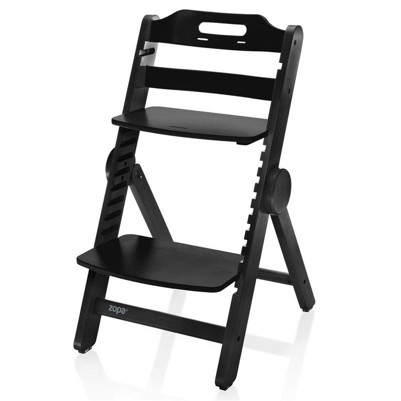 ZOPA DRVENA DJEČJA STOLICA CLIPP&CLAPP BLACK