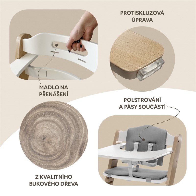 ZOPA DRVENA DJEČJA STOLICA CLIPP&CLAPP BLACK