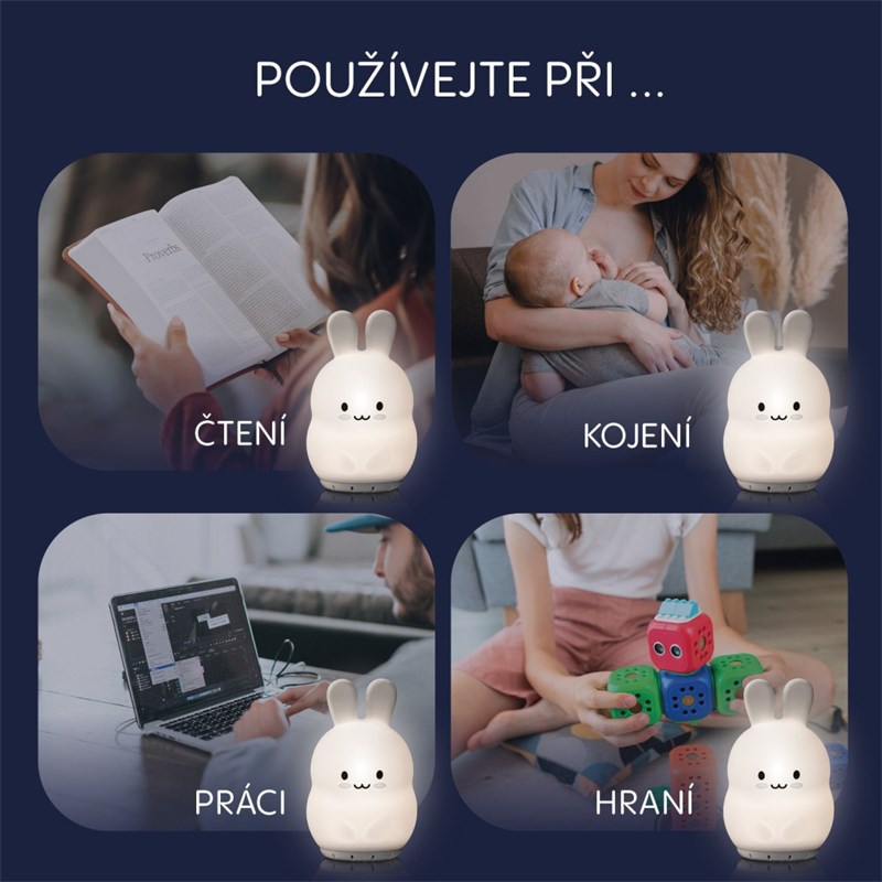 ZOPA SILIKONSKA LD LAMPA S GLAZBOM,VEL.L,OWL