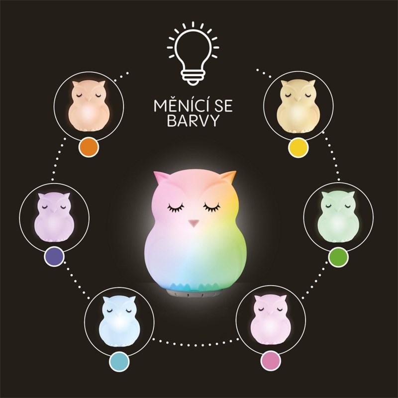 ZOPA SILIKONSKA LED LAMPA SA GLAZBOM,VEL.L,RABBIT