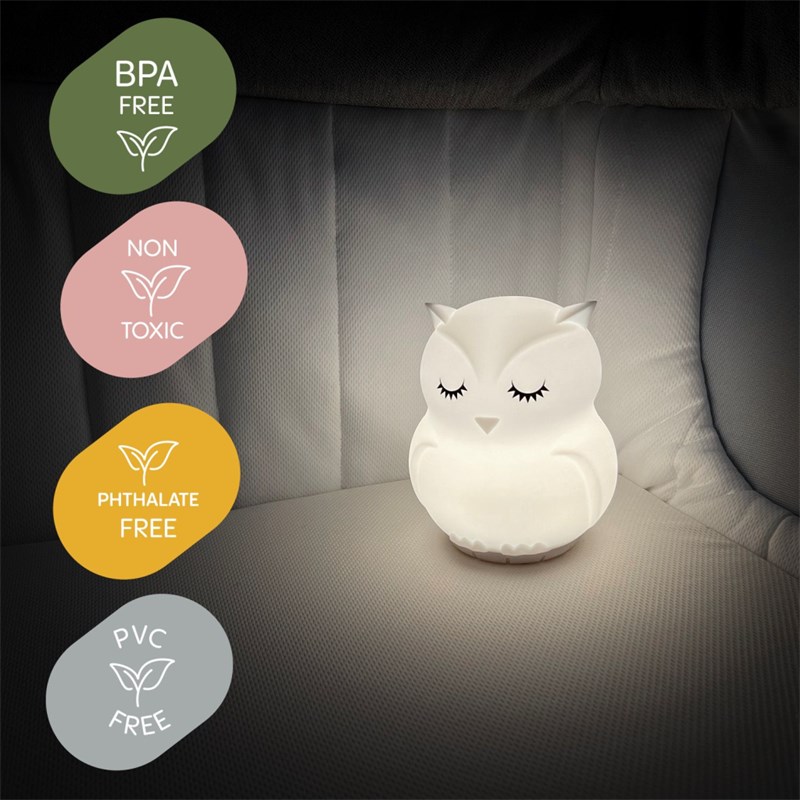 ZOPA SILIKONSKA LED LAMPA VEL.M,OWL