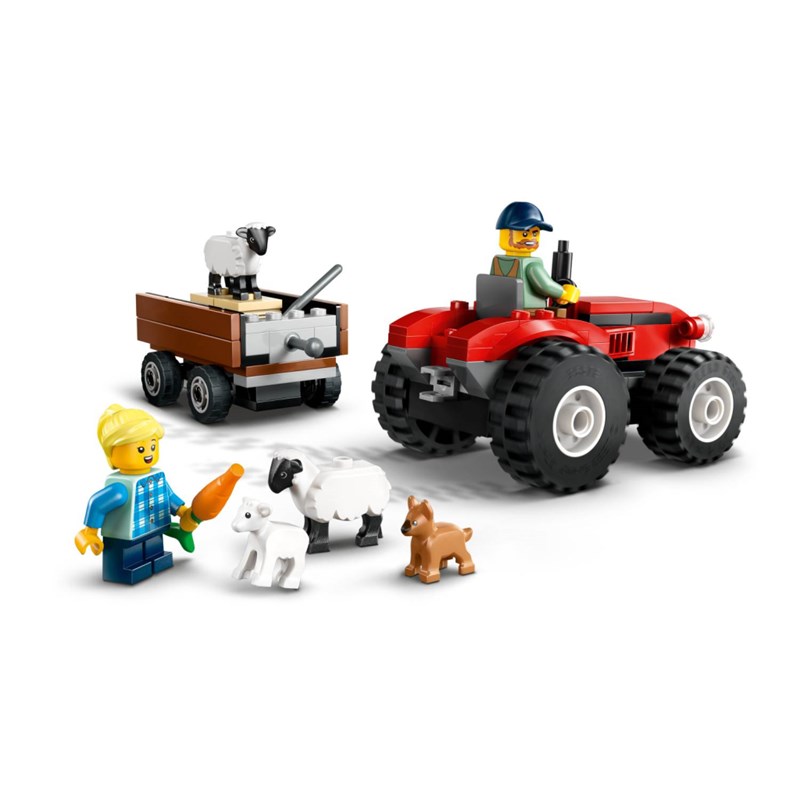 LEGO 60461 CRVENI TRAKTOR S PRIKOLICOM I OVCE