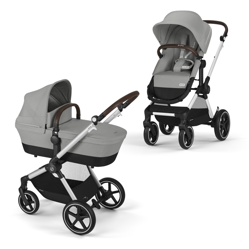 CYBEX KOLICA EOS LUX SLV B,STONE GREY MID