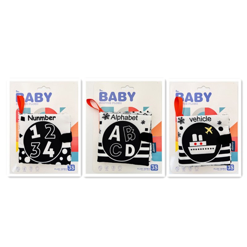 FUNTOY IGRAČKA PLIŠANA CRNO-BIJELO KNJIGA