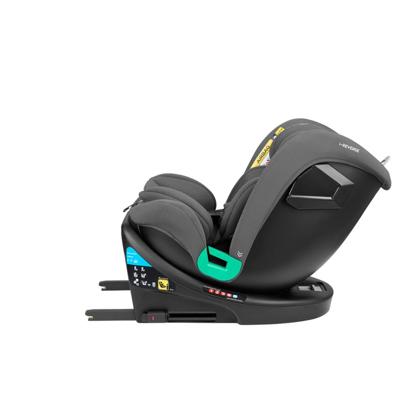 KIKKA BOO AUTOSJEDALICA 40-150CM I-REVERSE I-SIZE DARK GREY