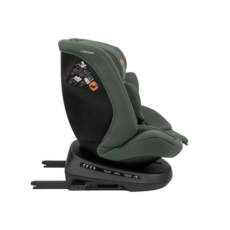 KIKKA BOO AUTOSJEDALICA 40-150CM I-DEFEND I-SIZE ARMY GREEN