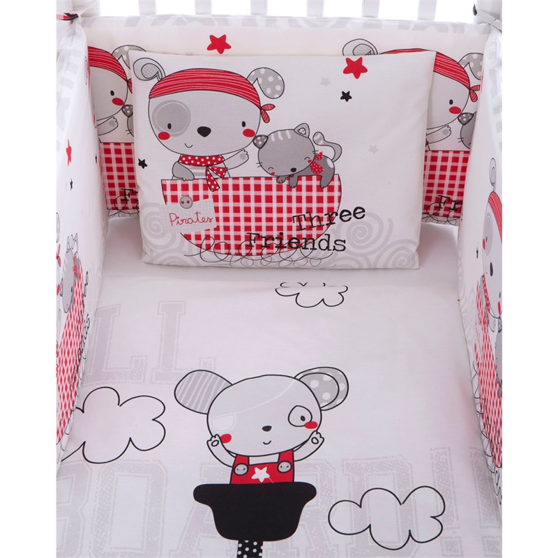 KIKKA BOO POSTELJINA OD 6 DIJELOVA 70/140 PIRATES