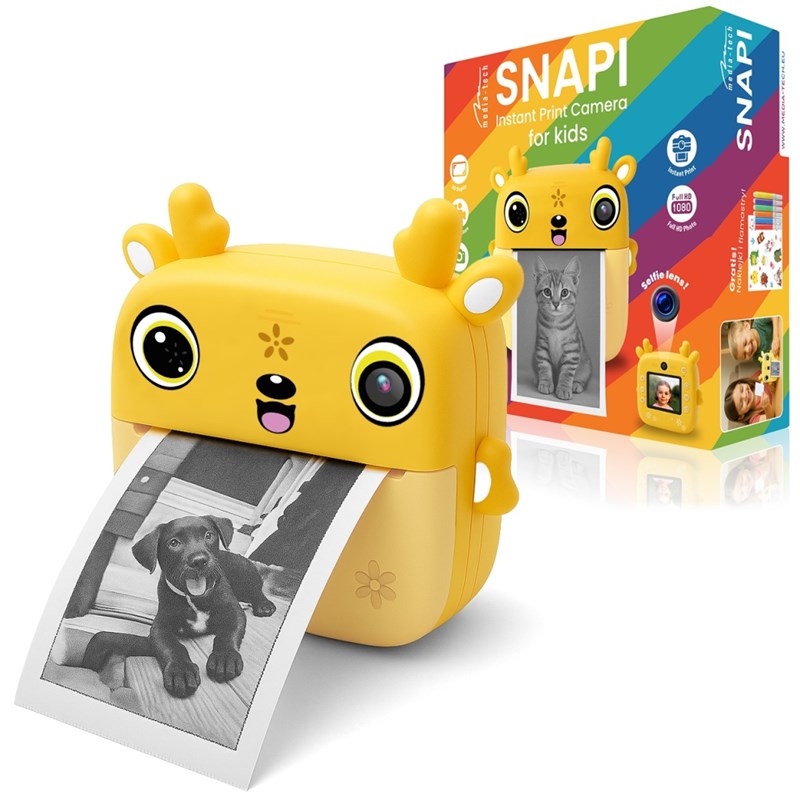 SNAPI DJEČJA KAMERA S TERMALNIM PRINTEROM FOTOGRAFIJA/ŽUTA