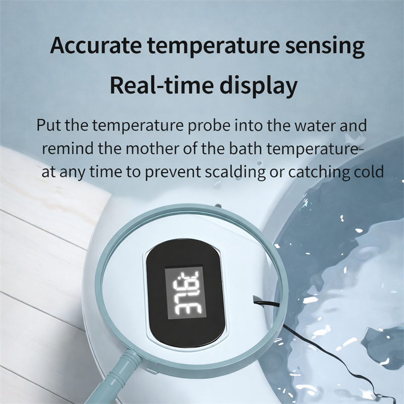 NESTA OCEAN SKLOPIVA KADA,TERMOMETAR,UMETAK ZA KUPANJE,GREY