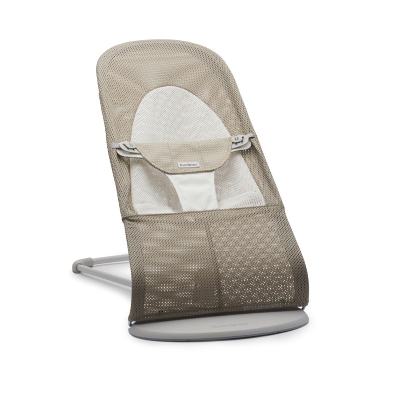 BABYBJORN BLISS MESH LEŽALJKA SAND GREY BEIGE/WHITE