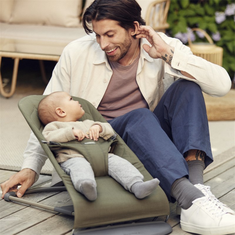 BABYBJORN BLISS WOVEN PETAL LEŽALJKA-DARK GREY