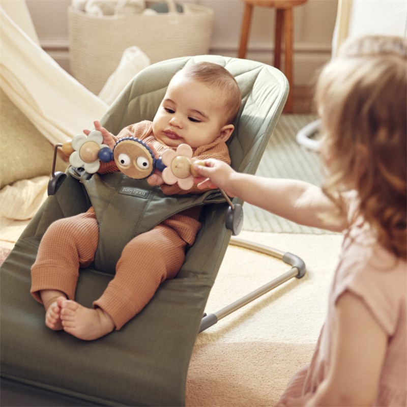 BABYBJORN BLISS WOVEN PETAL LEŽALJKA-DARK GREY