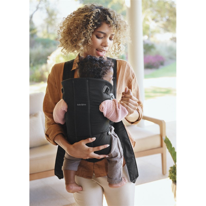 BABYBJORN MINI KENGUR, WOVEN, BLACK